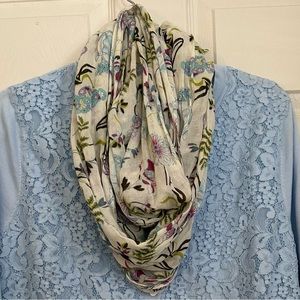 JJILL FLORAL INFINITY SCARF